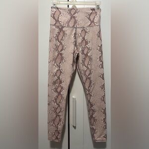 Varley Animal Snakeskin Print Leggings size XS
